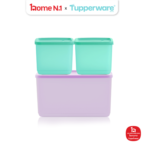 Bộ 3 Hộp Trữ Mát Tupperware Cubix Starter 3.1L & 1L