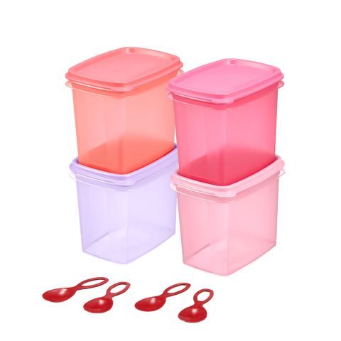 Hộp Trữ Khô Tupperware Shelf Saver 820ml Kèm Muỗng Gài