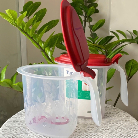 Tuptrung - Hộp Gia Vị Có Muỗng Nắp Bật 500ml Tupperware Salt N Spice (01 Hộp)