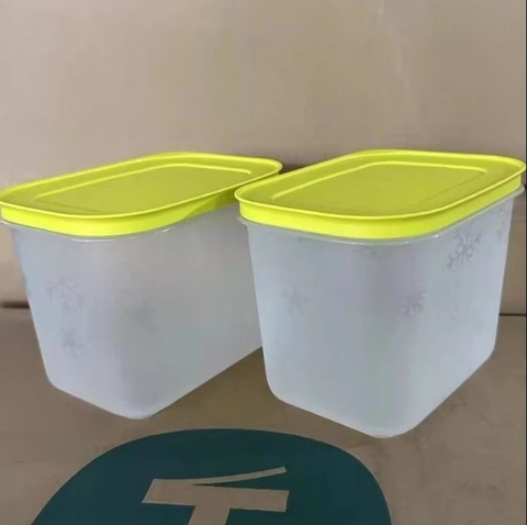 Tuptrung - Hộp Tupperware đông 1L - Nắp vàng