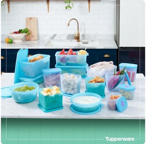 Bộ Hộp Tupperware Trữ Đông và Trữ Mát Blue Ocean Set 15