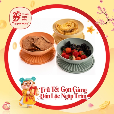 Hộp Trữ Khô Và Mát Tupperware Heritage Bowl 400ml (Bán Lẻ)