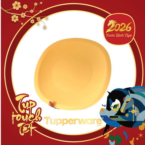 Đĩa Tupperware 24cm- Dùng Lò Vi Sóng Thân Đục Tupperware Malaysia Chính Hãng