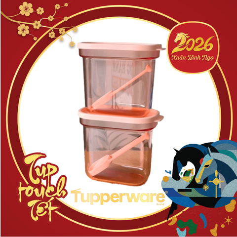 Hộp Gia Vị Tupperware Unami 500ml-Có Muỗng Tupperware Malaysia Chính Hãng