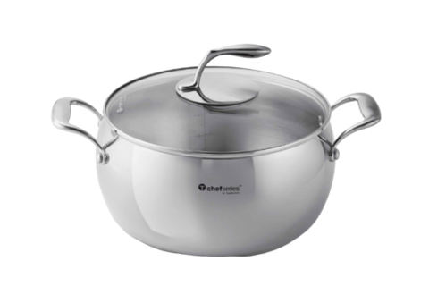Nồi Tupperware 5 Lớp T Chef Series Casserole 3.8L (nắp kính)