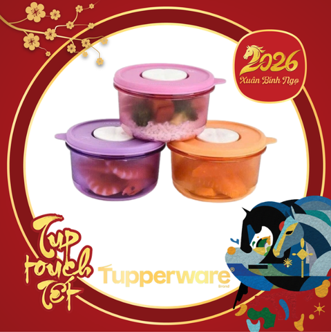 Set 3 Hộp LVS Crstalwave sup bowl 400ml
