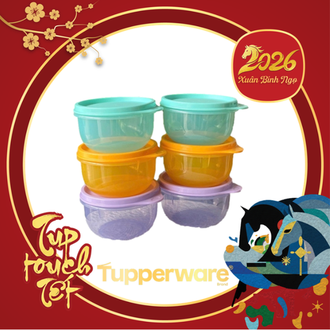 Tuptrung - Hộp Mát Bowl Tròn Thân Trong 260ml (01 Hộp)