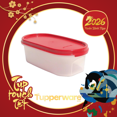 Hộp Tupperware khô 500ml - nắp đỏ