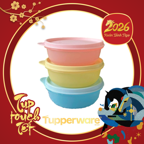 Tuptrung - Set trữ mát và khô Junior Bowl (300ml) - Màu pastel