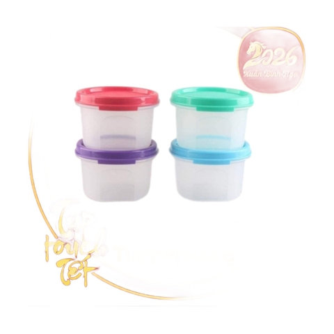 Bộ 4 Hộp Tròn Tupperware 200ml