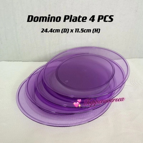 Tupmalay - Đĩa Nhựa Trong Màu Tím 24cm