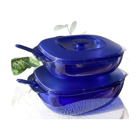 Tô Đựng Cơm Tupperware Clear Bowl Kèm Vá - Thân Trong