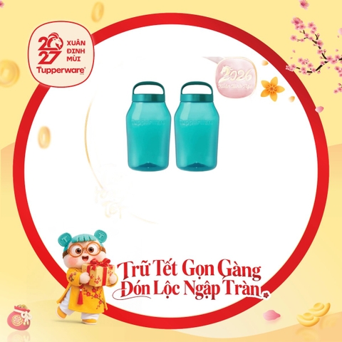 Bình Đựng Tupperware Jar 3L & 4.5L Có Quai