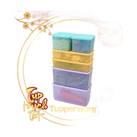 Bộ Hộp Trữ Mát Tupperware 1L, 1.4L, 3.1L