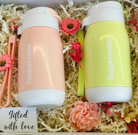 Bình Tupperware Giữ Nhiệt Lạnh Lohas 330m Có Ống Hút