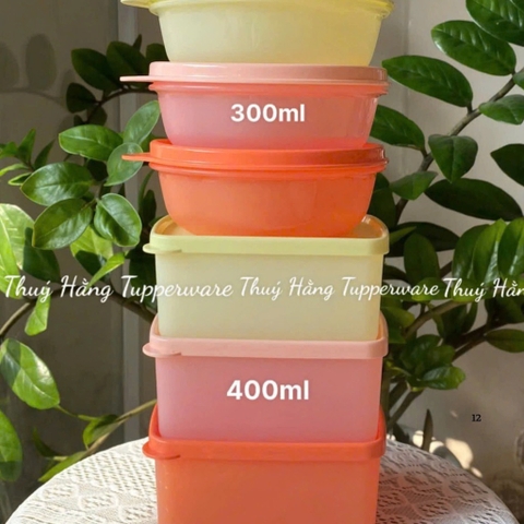 Set mát Tupperware Tròn Vuông (6)