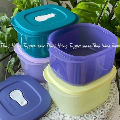 Hộp Tupperware Crystalwave 800ml - Hình Chữ Nhật - Quay LVS - Tupperware Trung Chính Hãng