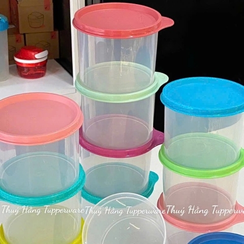Bộ 2 Hộp Tupperware Tròn Trữ Khô 600ml  - Tupperware Trung Chính Hãng