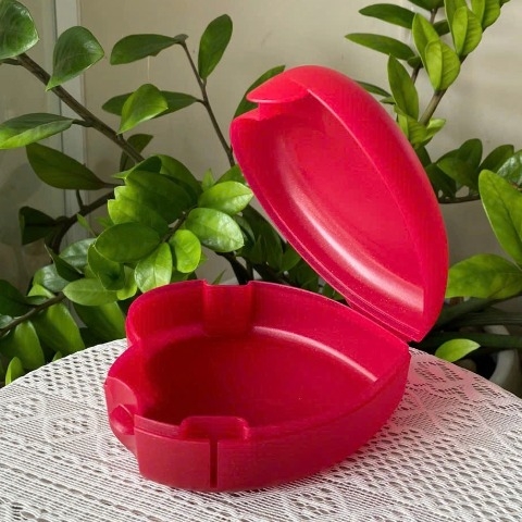 Tupmalay - Hộp Trái Tim Màu Đỏ Limited - Heart Shape Keper