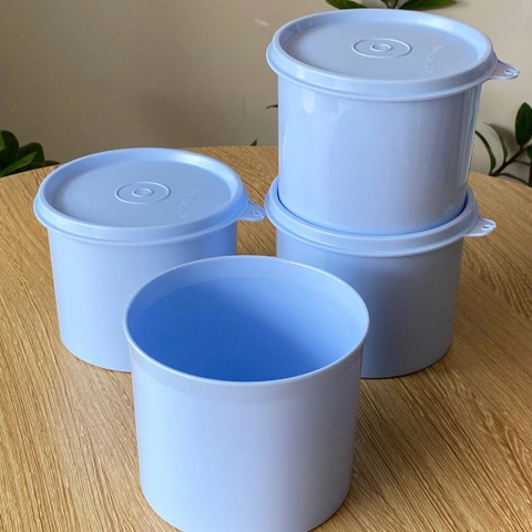 Tupmalay - Hộp Trữ Mát Hình Trụ Tupperware Compact Canister 600ml