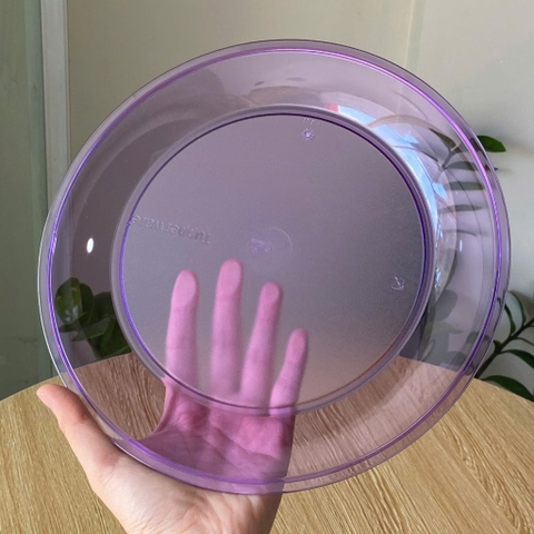 Tupmalay - Đĩa Nhựa Trong Màu Tím 24cm