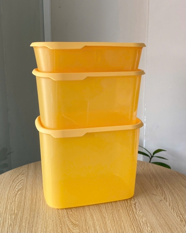 Hộp Tupperware Trữ Khô/ Mát One Touch - Màu Vàng