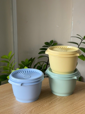 3 Hộp Đựng Thực Phẩm Tupperware Trữ Khô Và Mát Heritage Small 600ml - New Tupperware