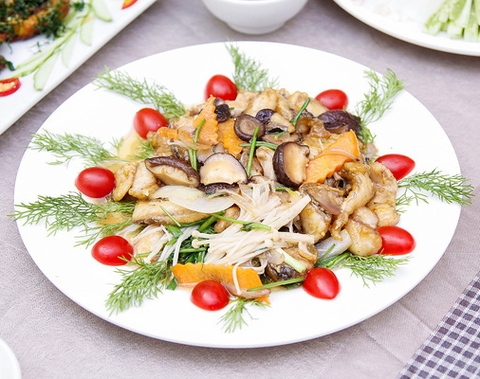 Cá Xào Hành Nấm