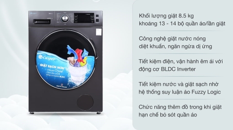 Máy giặt Caper 8,5kg WF- 85i140bgb