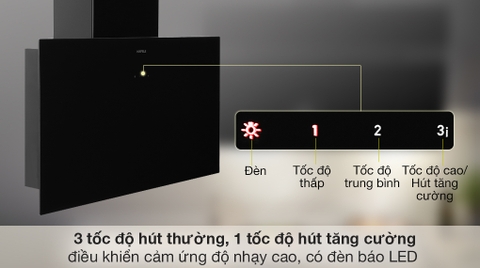 Máy hút mùi áp tường Hafele HH-WVG80E