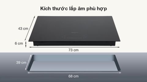 Bếp từ đôi lắp âm Kangaroo KG851i