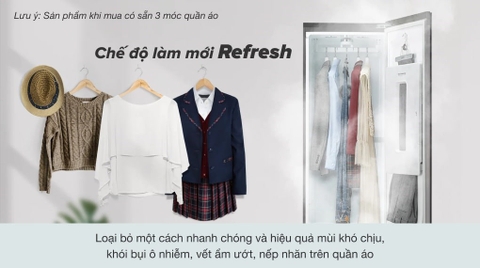 Tủ chăm sóc quần áo thông minh 5 móc LG Styler màu gương kính S5MB