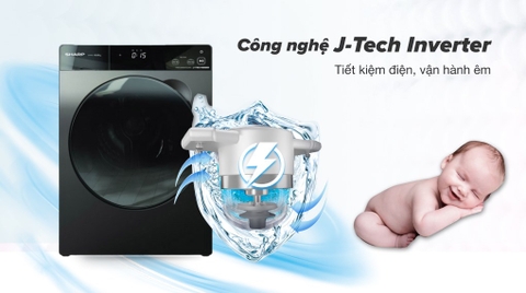 Máy giặt Sharp Inverter 9.5 Kg ES-FK954SV-G