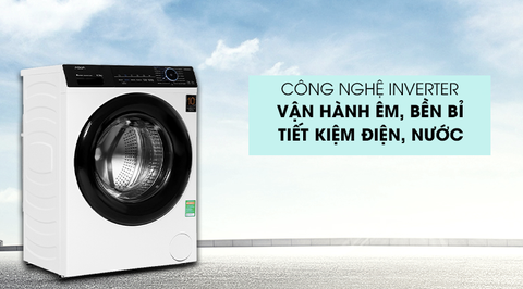 Máy giặt Aqua Inverter 8Kg AQD-A800F.W(ctr)