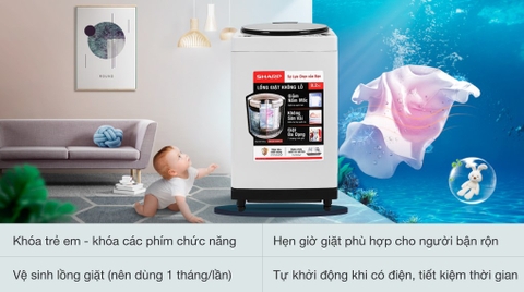 Máy giặt Sharp 8.2 kg ES-W82GV-H