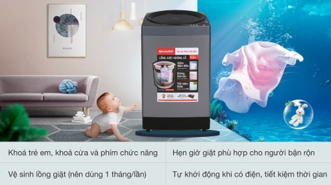Máy giặt Sharp 9.5 kg ES-W95HV-S