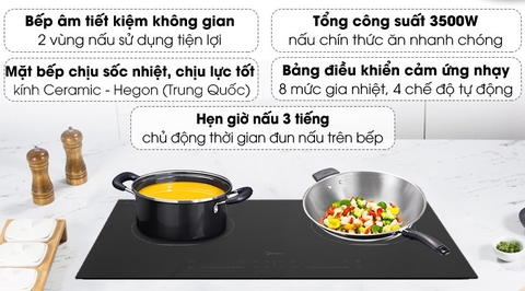 Bếp từ đôi lắp âm Midea MC-IH3520