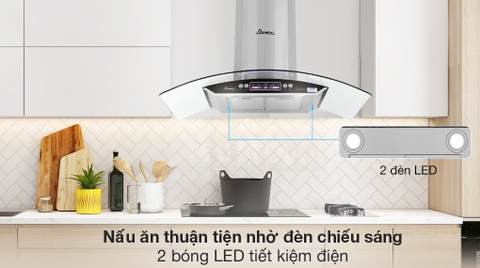 Máy hút mùi kính cong Apex APB6601-90C
