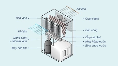 Máy hút ẩm kèm lọc không khí Espark ESP-A20A433F 20L