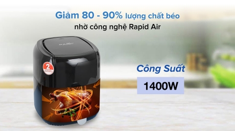 Nồi chiên không dầu Magic Eco AC-102 5.5 lít