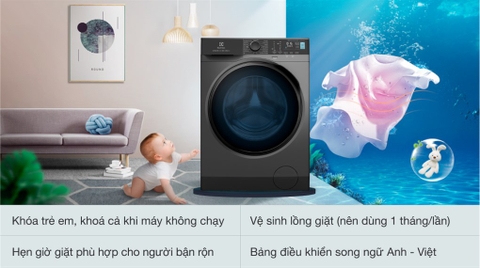 Máy giặt Electrolux Inverter 8 kg EWF8024P5SB