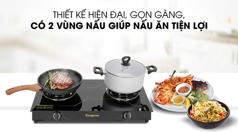 Bếp ga đôi Kangaroo KG516M