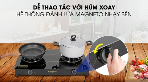 Bếp ga đôi Kangaroo KG516M