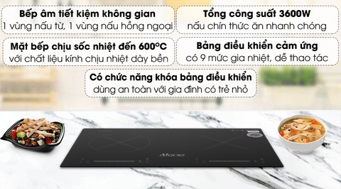 Bếp từ hồng ngoại lắp âm Sunhouse Mama MMB9200MIX