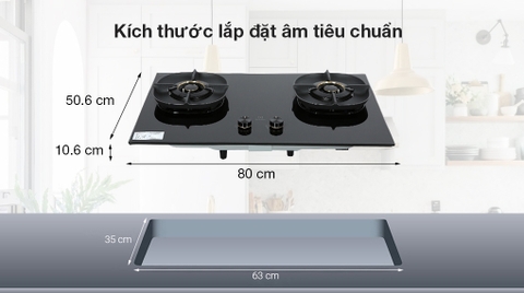 Bếp ga âm Electrolux EHG8250BC