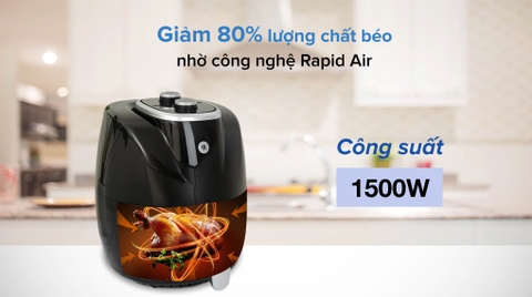 Nồi chiên không dầu Mishio MK-268 5 lít