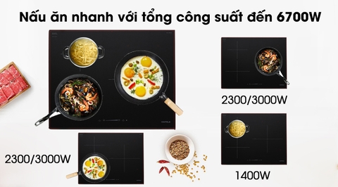 Bếp từ 3 vùng nấu Hafele HC-I603D