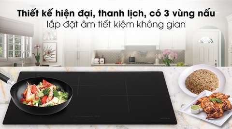 Bếp từ 3 vùng nấu lắp âm Hafele HC-I773D