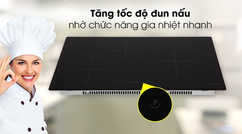 Bếp từ 3 vùng nấu lắp âm Hafele HC-I773D