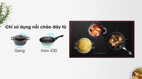 Bếp từ 3 vùng nấu lắp âm Hafele HC-I773D